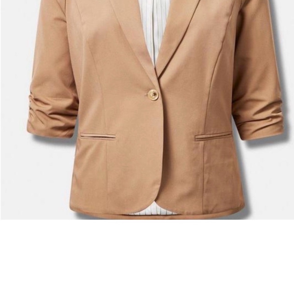 Torrid studio camel set pants 20R and blazer size 3